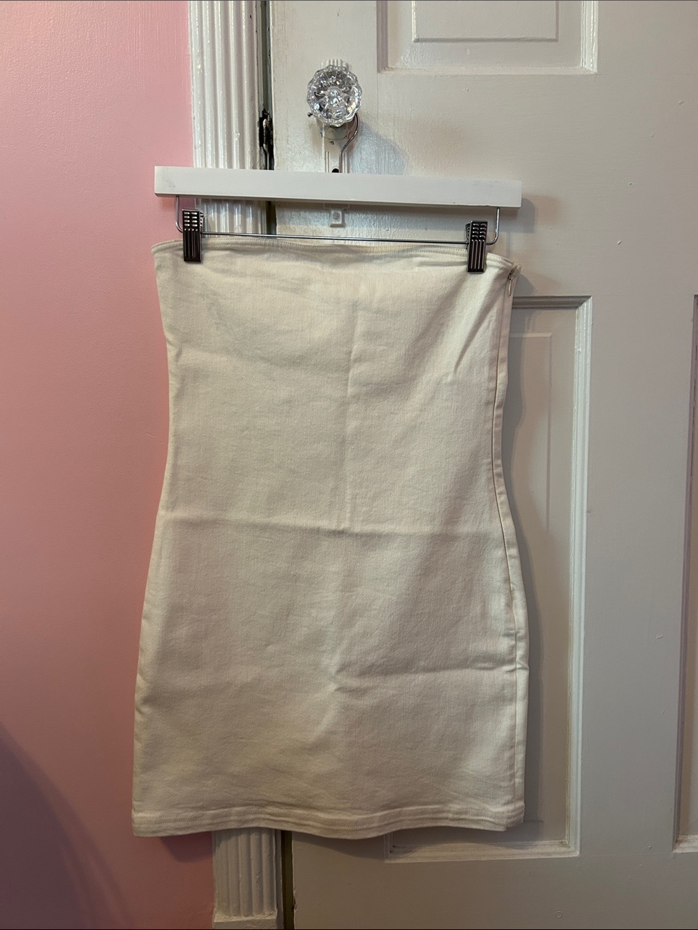 Zara White/Off White Mini Dress